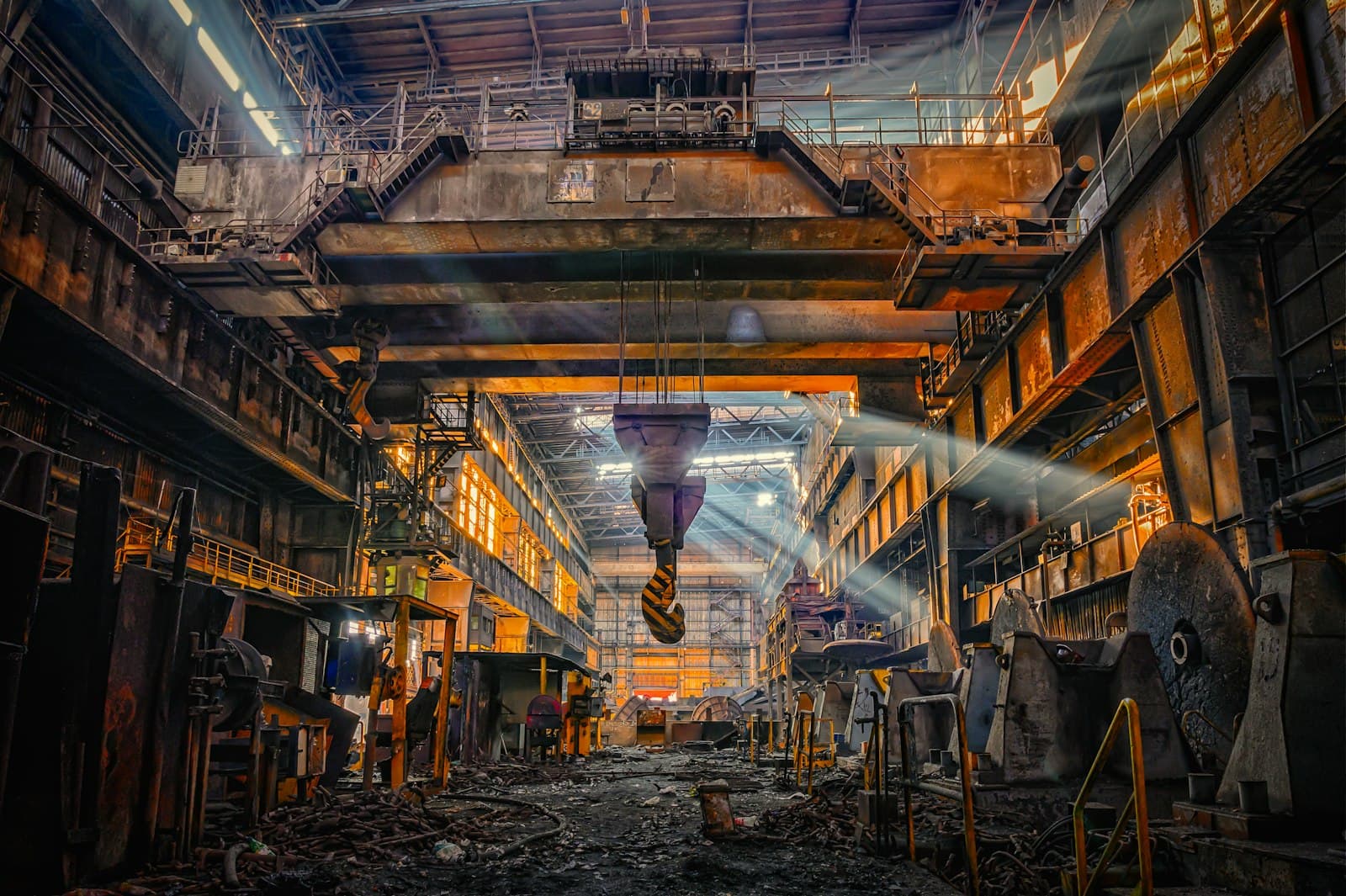 Interior of a heavy industrial manufacturing facility