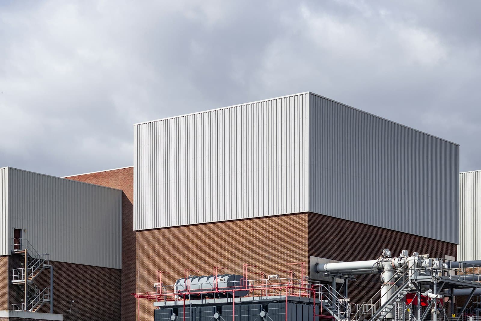 Exterior of a large industrial facility